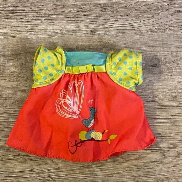 Hasbro Baby Alive Doll Replacement Dress Only Bird Nest Pink Green Aqua 2010 - Picture 1 of 2